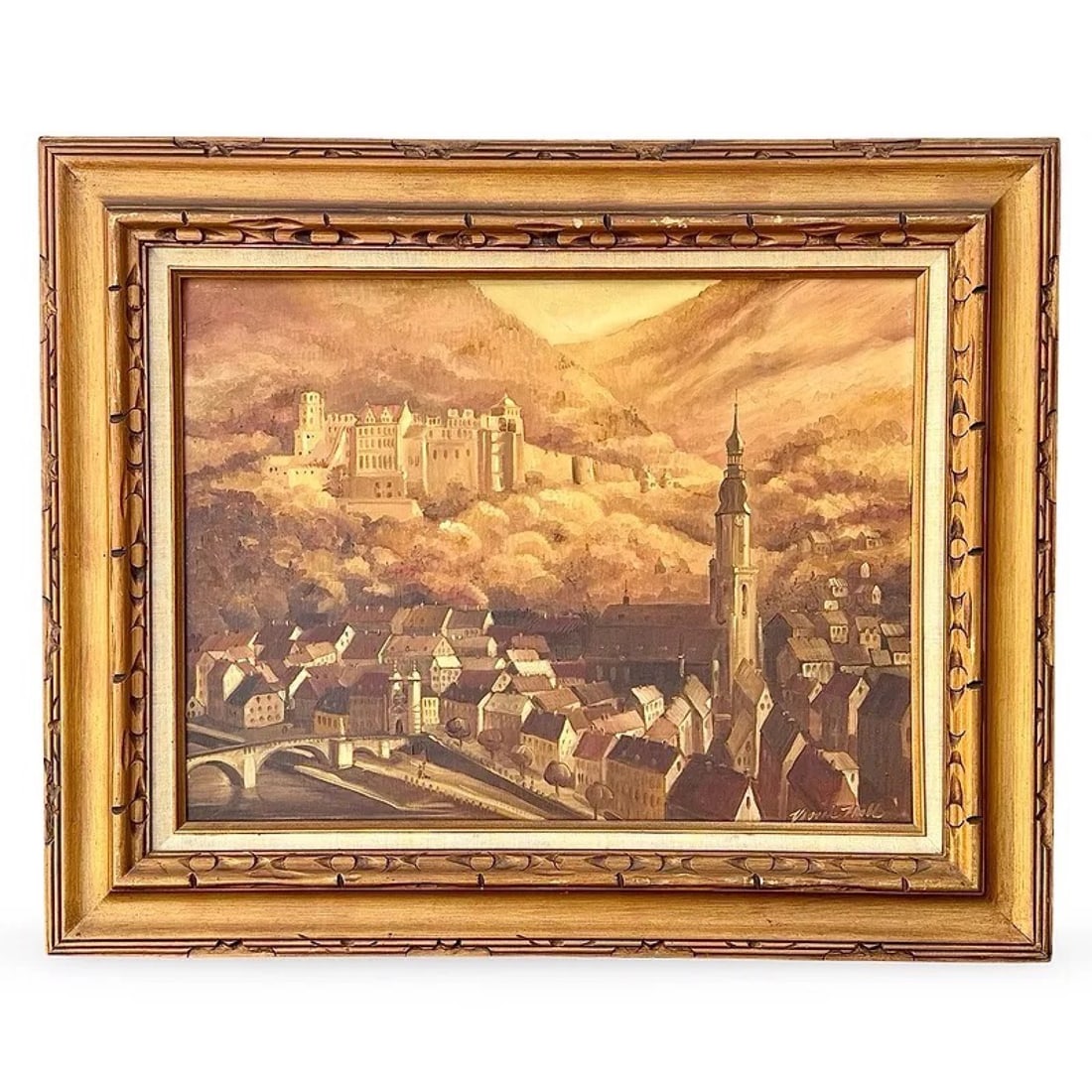 Heidelberg Germany Cityscape Painting (1 of 7)