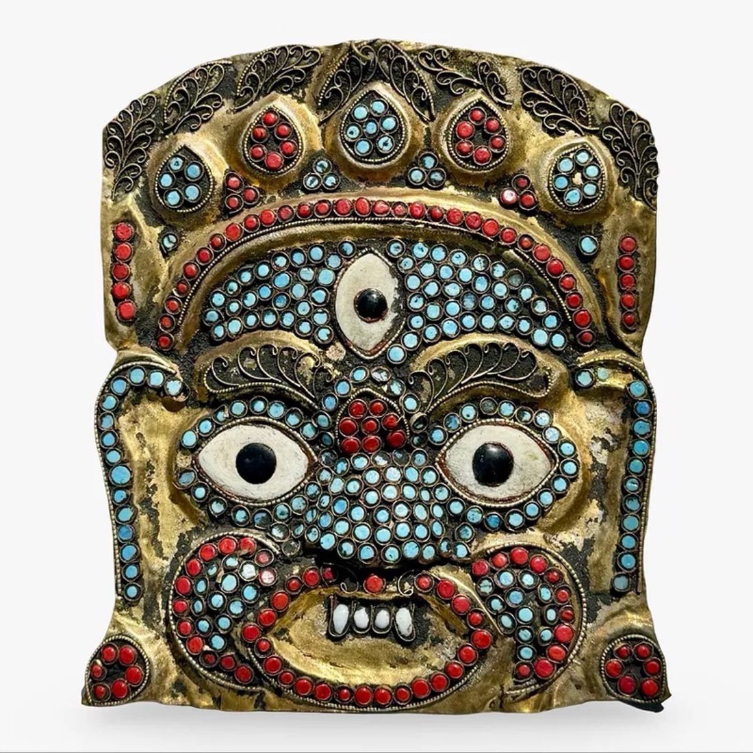 Tibetan Mahakala Ritual Diety Mask (1 of 7)