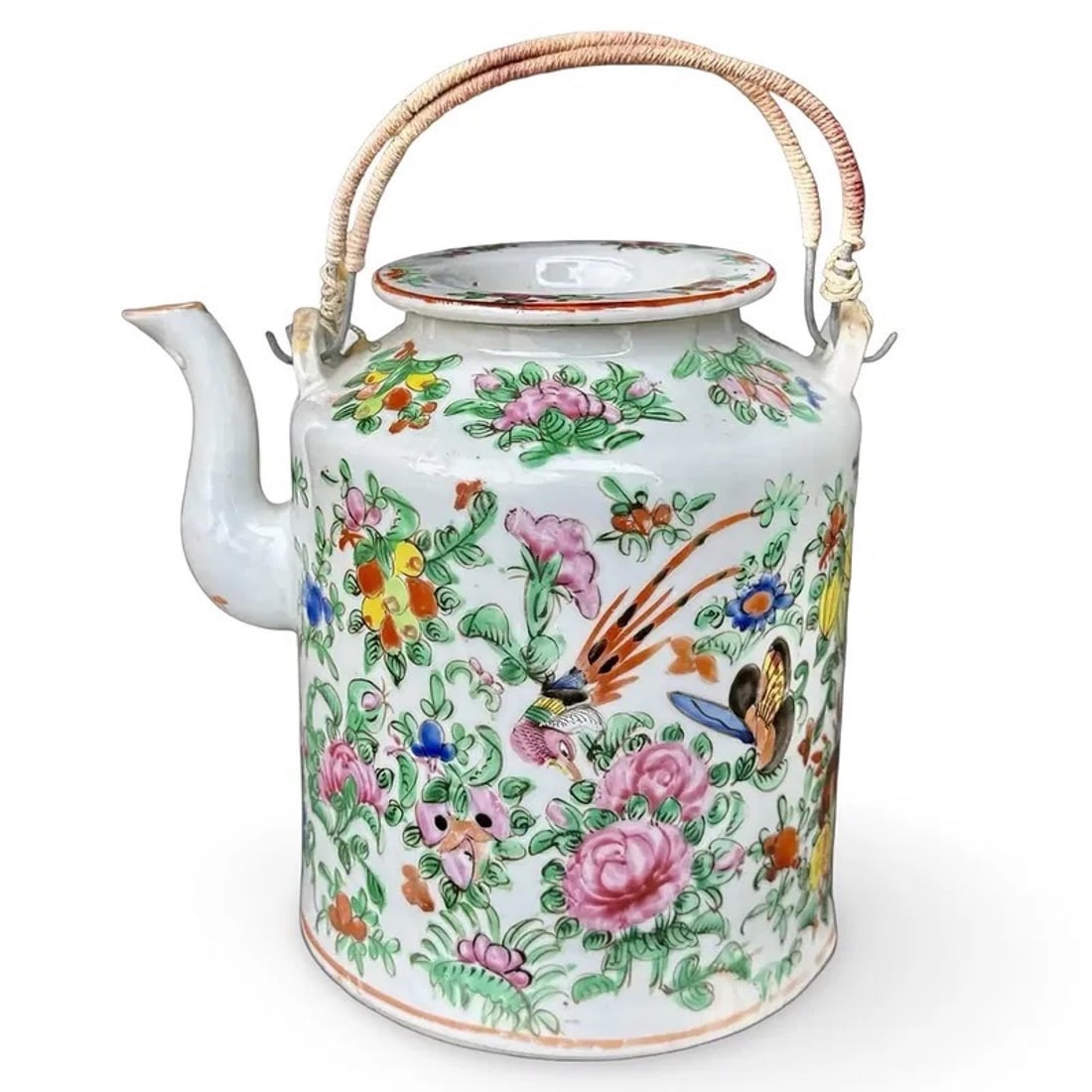 Chinese Famille Rose Qing Tea Pot (1 of 7)