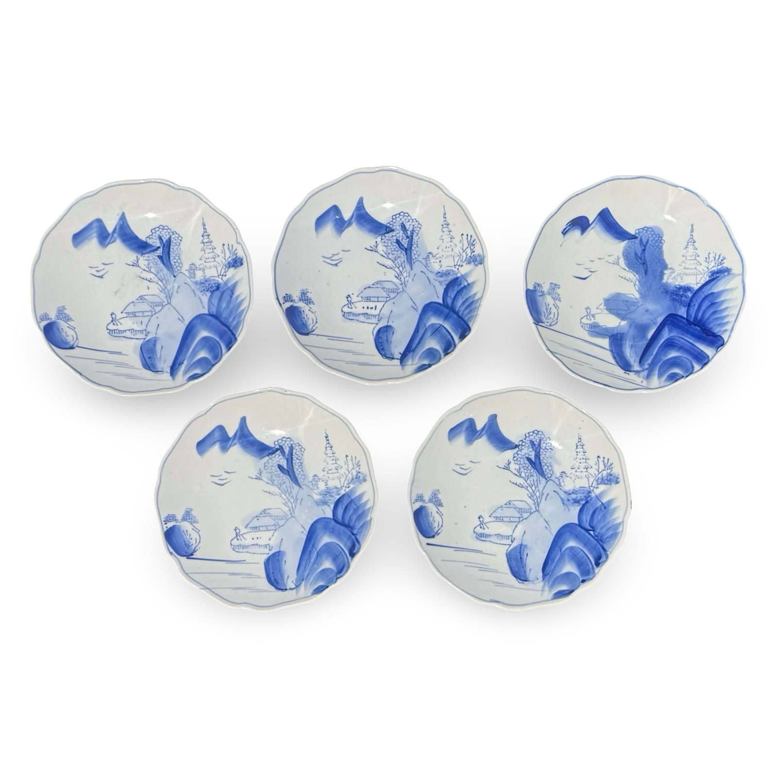 Japanese Meiji Landscape Plates 5