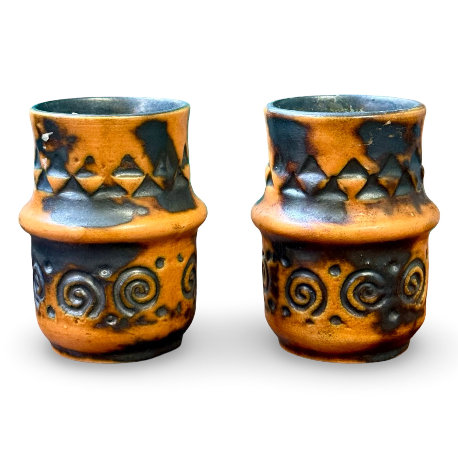 German MCM Fat Lava Vases (1 of 4)