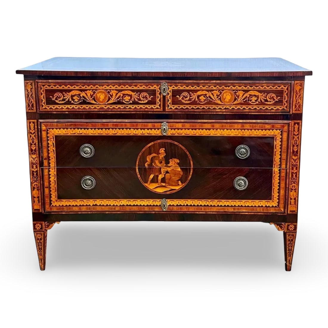 Italian Neoclassical Inlaid Commode (1 of 10)