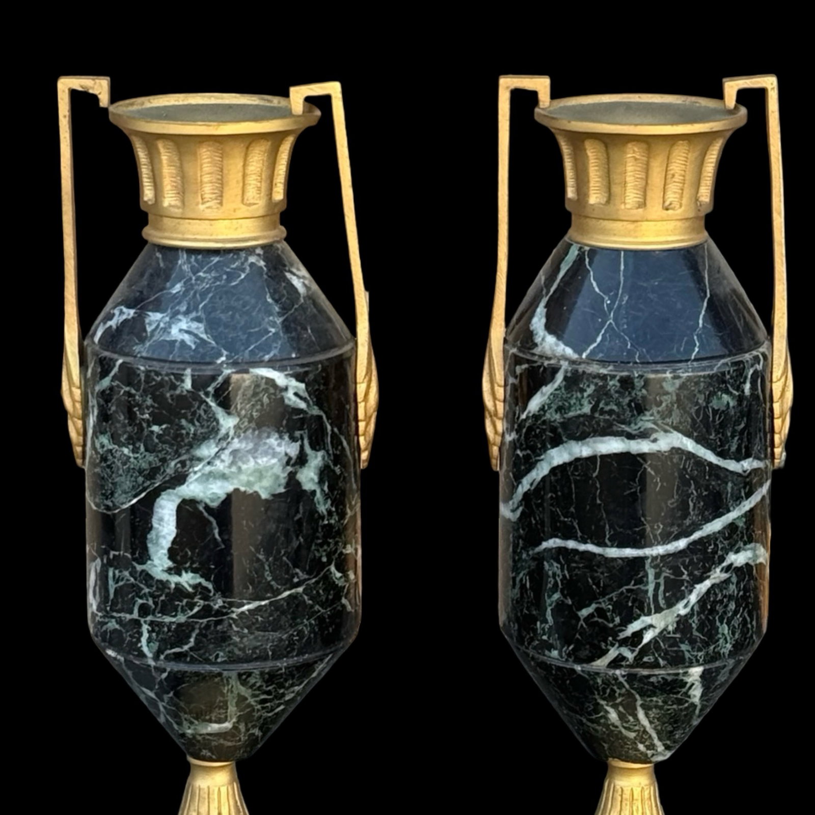 French Ormolu Marble Cassolettes Pair - 5