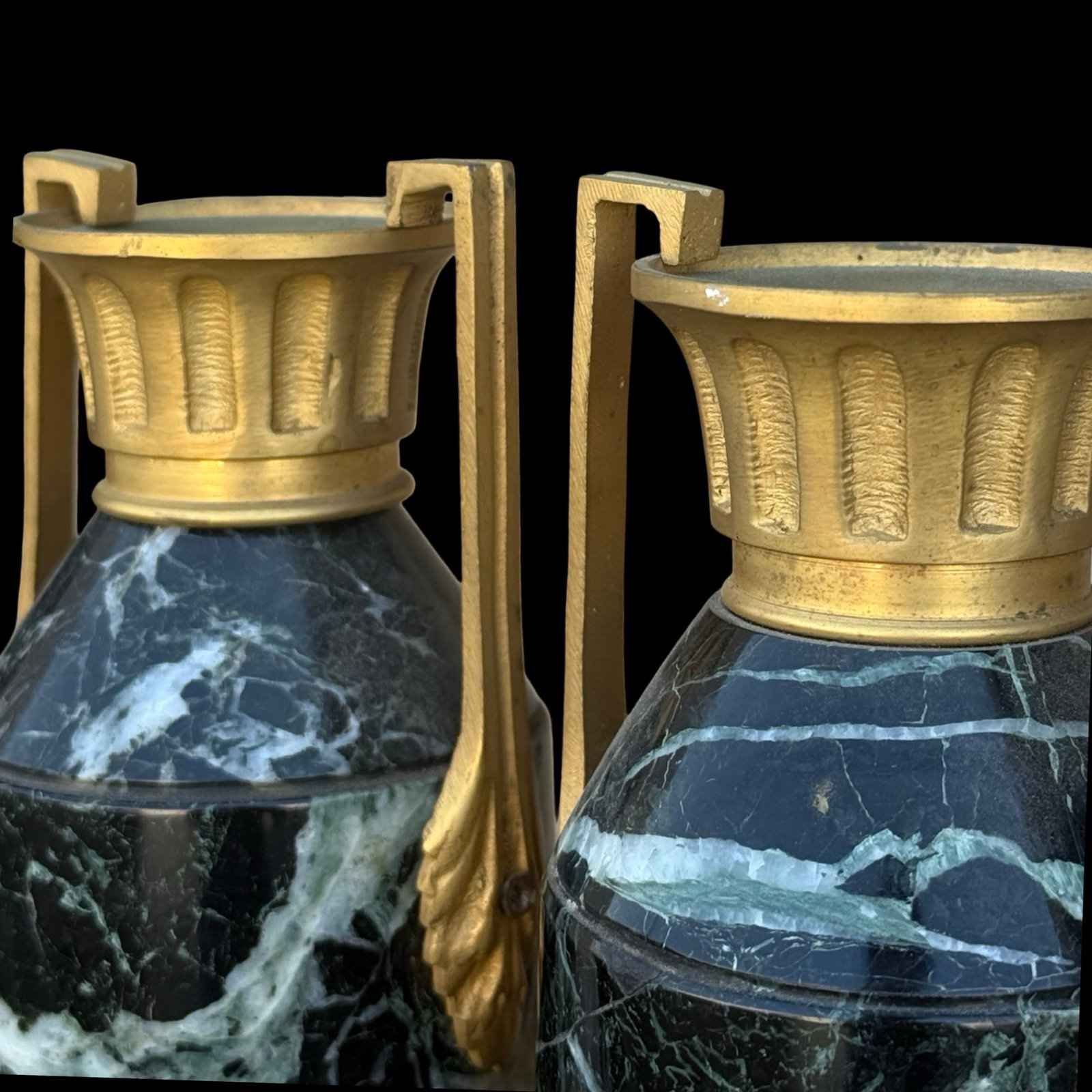 French Ormolu Marble Cassolettes Pair - 7