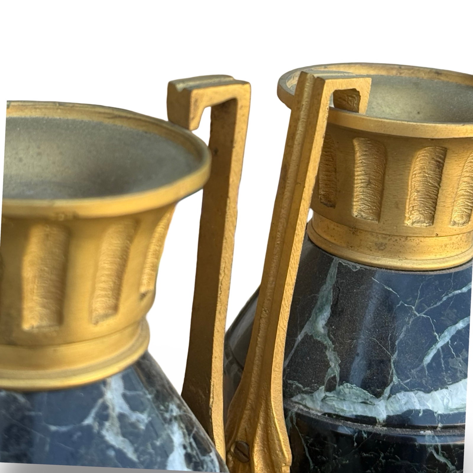 French Ormolu Marble Cassolettes Pair - 8