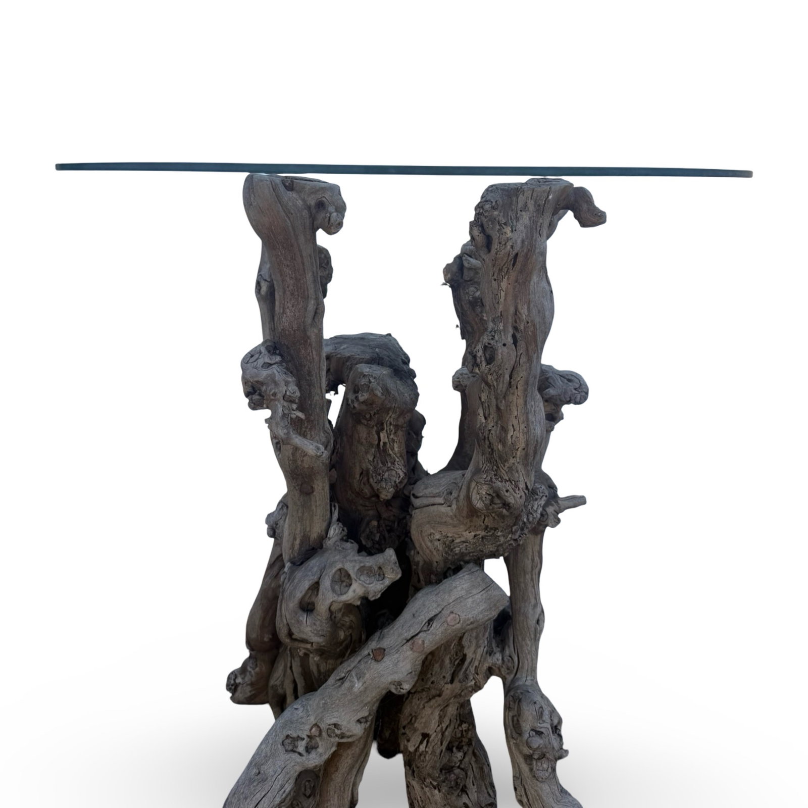Tree Root Wood Side Table - 4