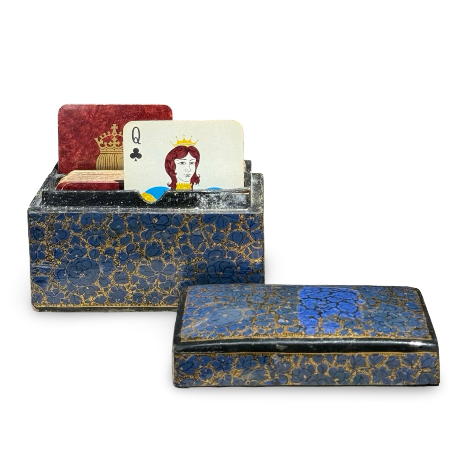 Vintage Kashmiri Papier-Mache Card Box (1 of 6)