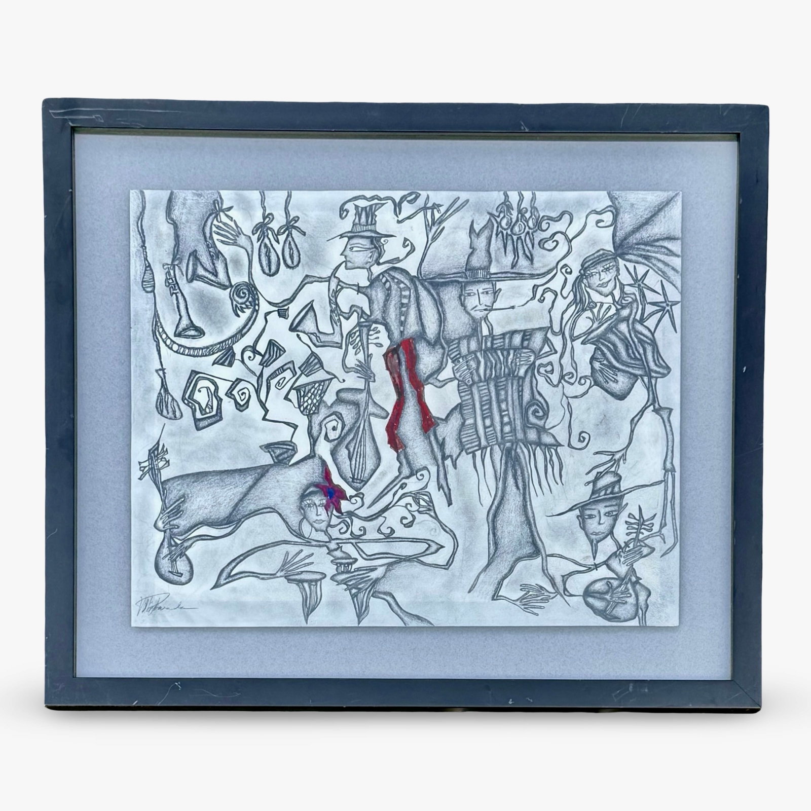 Vintage Abstract Surrealist Drawing (1 of 8)
