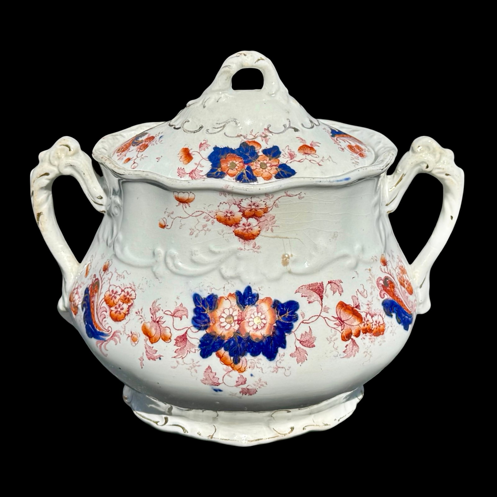 Antique English Imari Sauce Tureen (1 of 8)