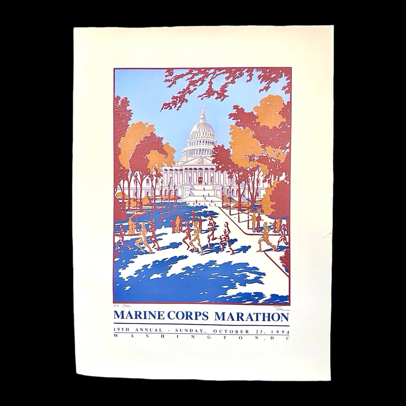 1992 Marine Corps Marathon Poster (1 of 7)