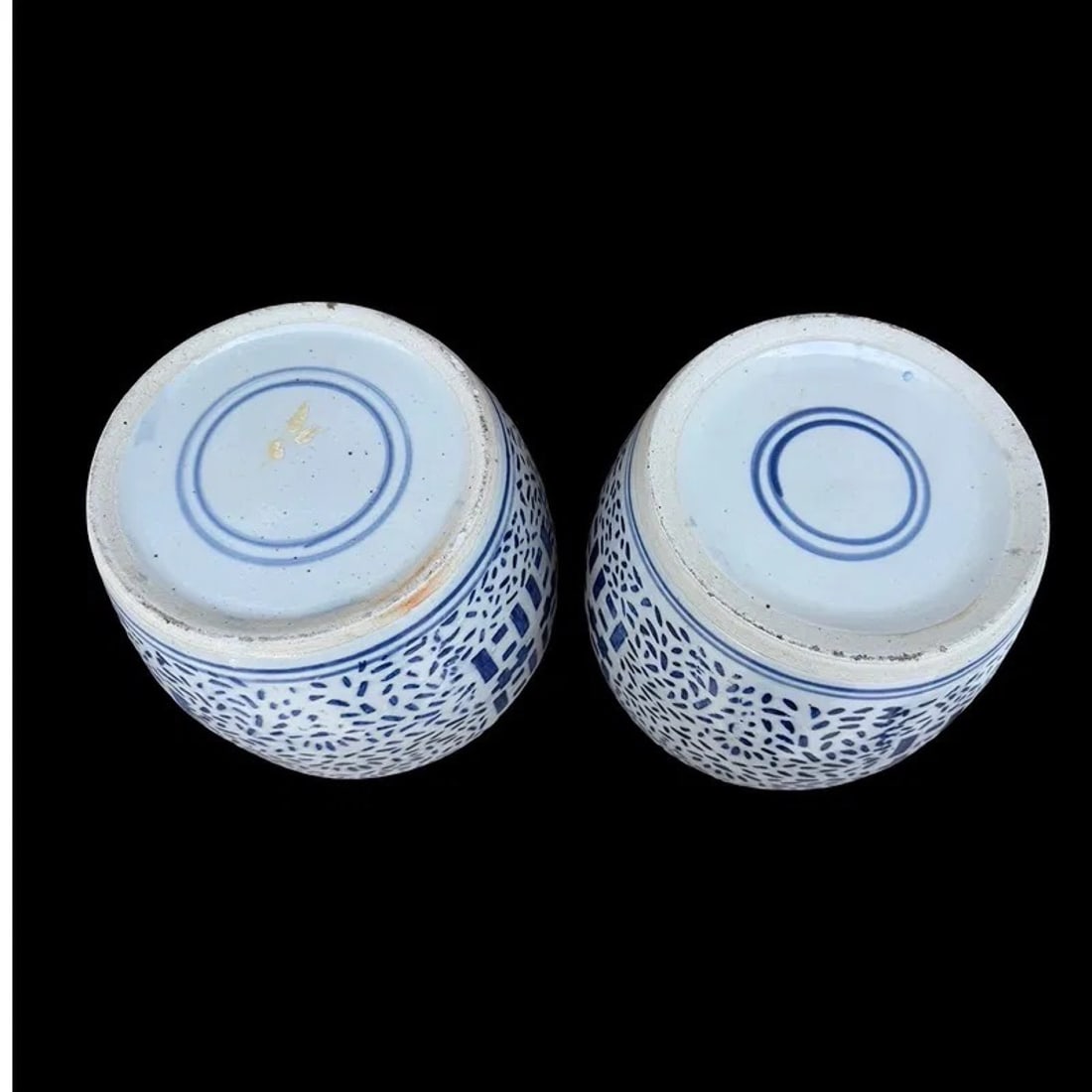 Double Happiness Ginger Jars Pair - 11