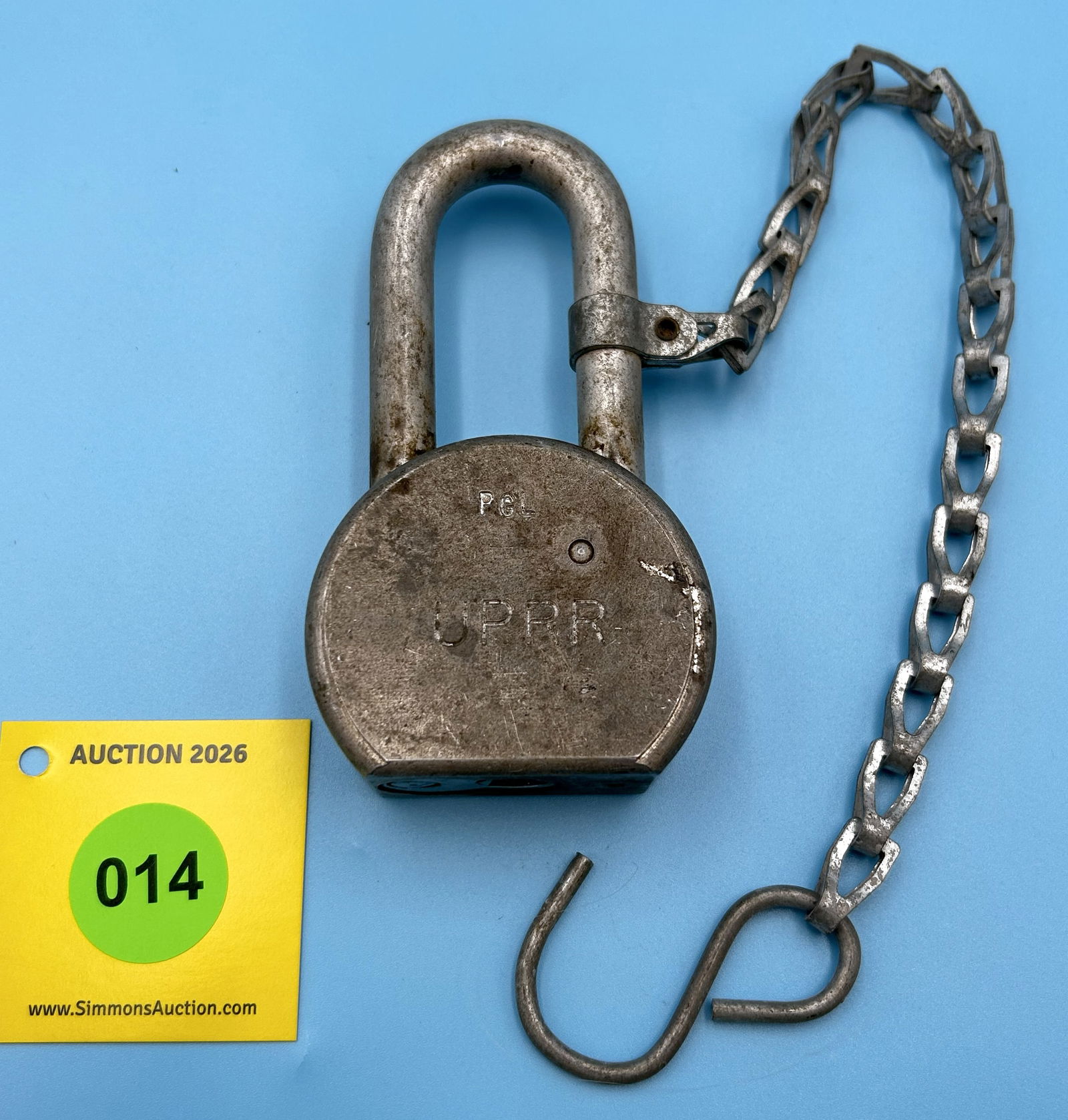 UPRR AMERICAN LOCK CO. U.S.A. HARDENED PGL SERIES 700 ALL STEEL LOCK (NO KEY) (1 of 2)