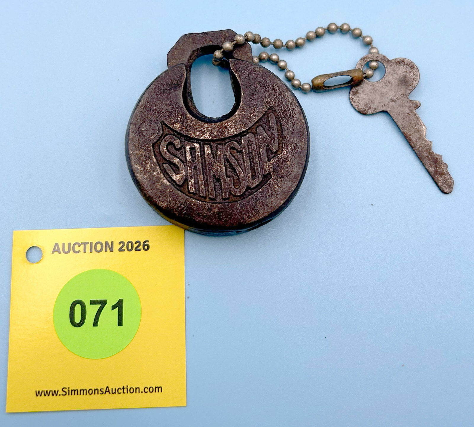 SAMPSON U.S. LOCK (with KEY): SAMPSON U.S. LOCK (with KEY) 