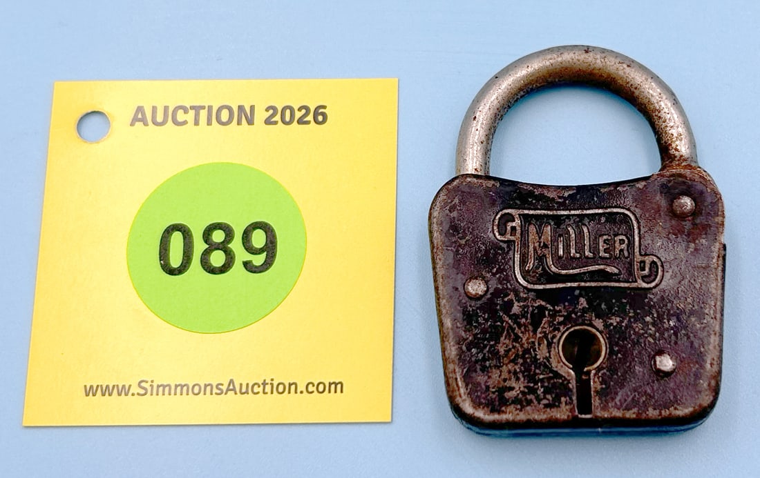 MILLER ALL STEEL LOCK (NO KEY) (1 of 2)