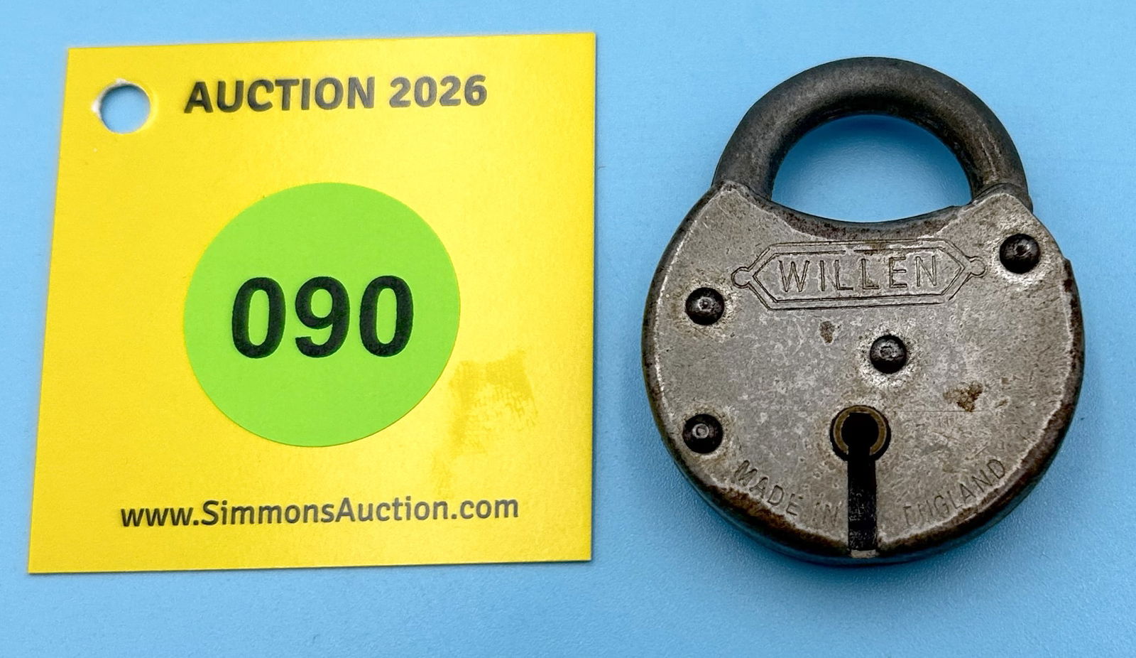 WILLEN MADE IN ENGLAND STEEL BODY SHACKLE NON-MAGNETIC (NO KEY): WILLEN MADE IN ENGLAND STEEL BODY SHACKLE NON-MAGNETIC (NO KEY)