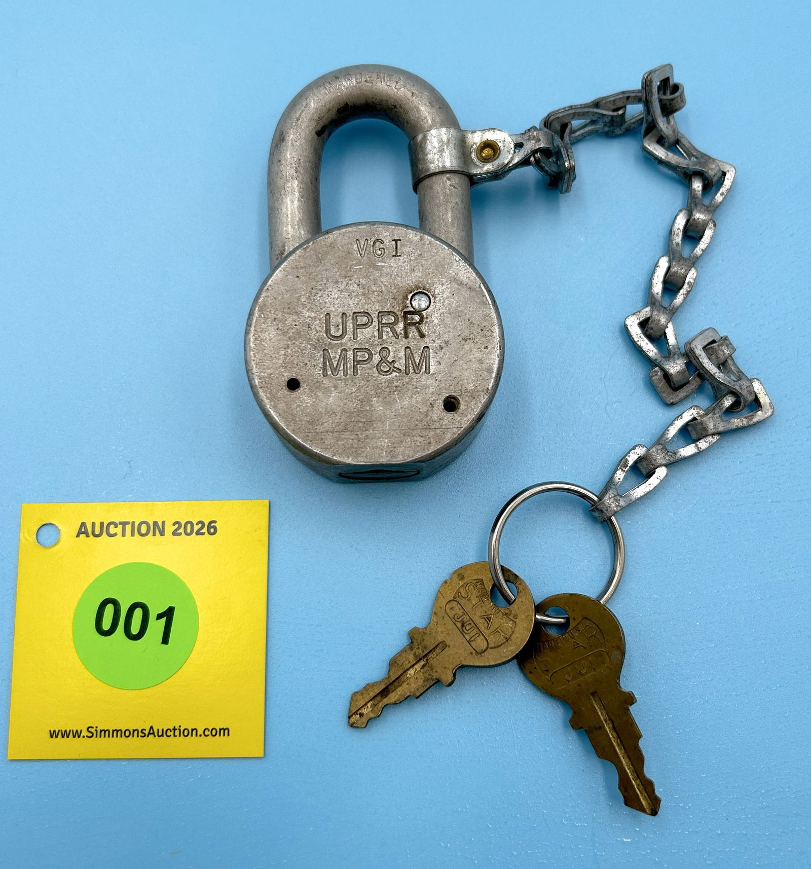 UNION PACIFIC RAILROAD (UPRR), MOTIVE POWER AND MACHINERY DEPARTMENT, AMERICAN LOCK CO U.S.A HA (1 of 2)