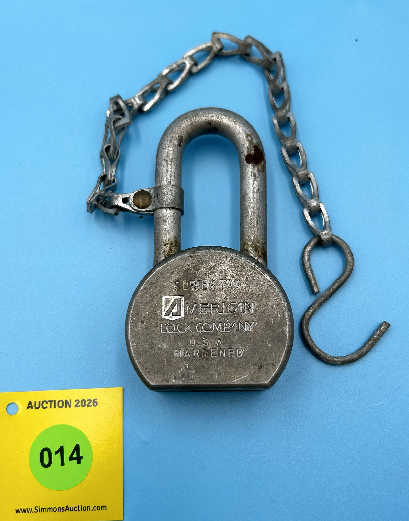 UNION PACIFIC RAILROAD (UPRR), AMERICAN LOCK CO. U.S.A. HARDENED PGL SERIES 700 ALL STEEL LOCK (N... - 2