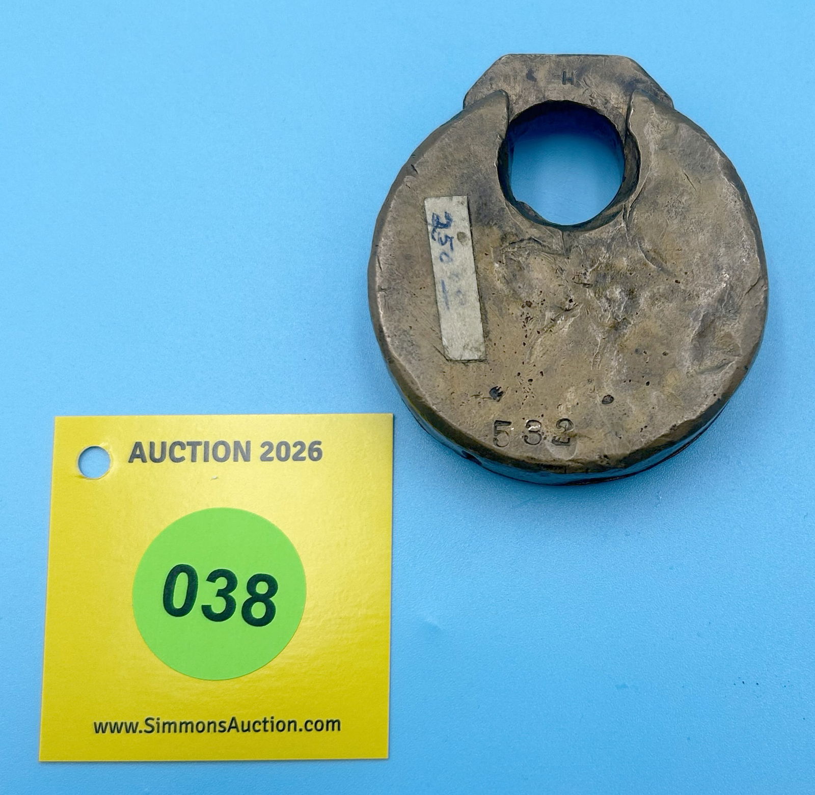 DENVER & RIO GRANDE RR SIX-LEVER LOCK (NO KEY) - 2