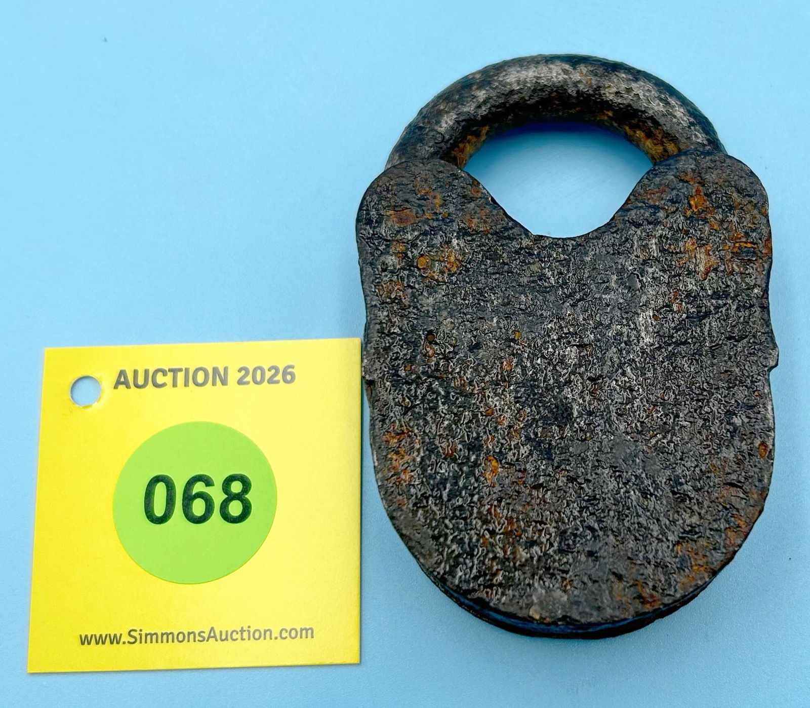 UNMARKED ROUGH ALL STEEL LOCK (NO KEY) - 2