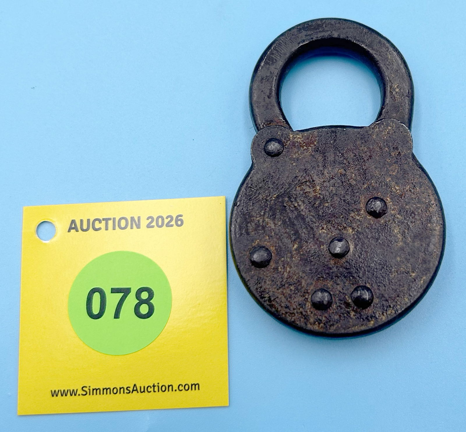 CORBIN IRON CLAD 6-LELVER PAT. 4 ALL STEEL LOCK (NO KEY) - 2