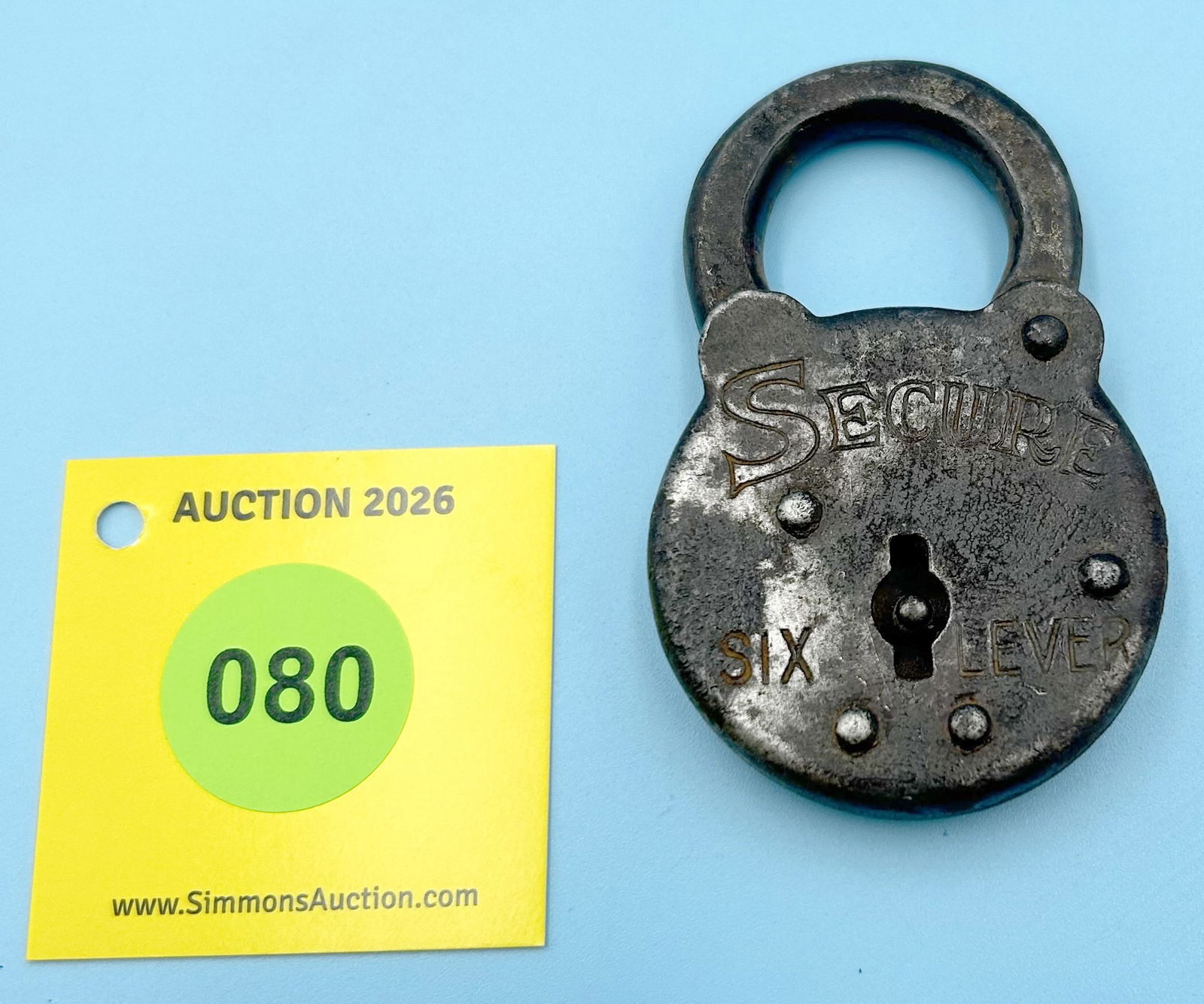 SECURITY ALL STEEL LOCK (NO KEY) (1 of 2)