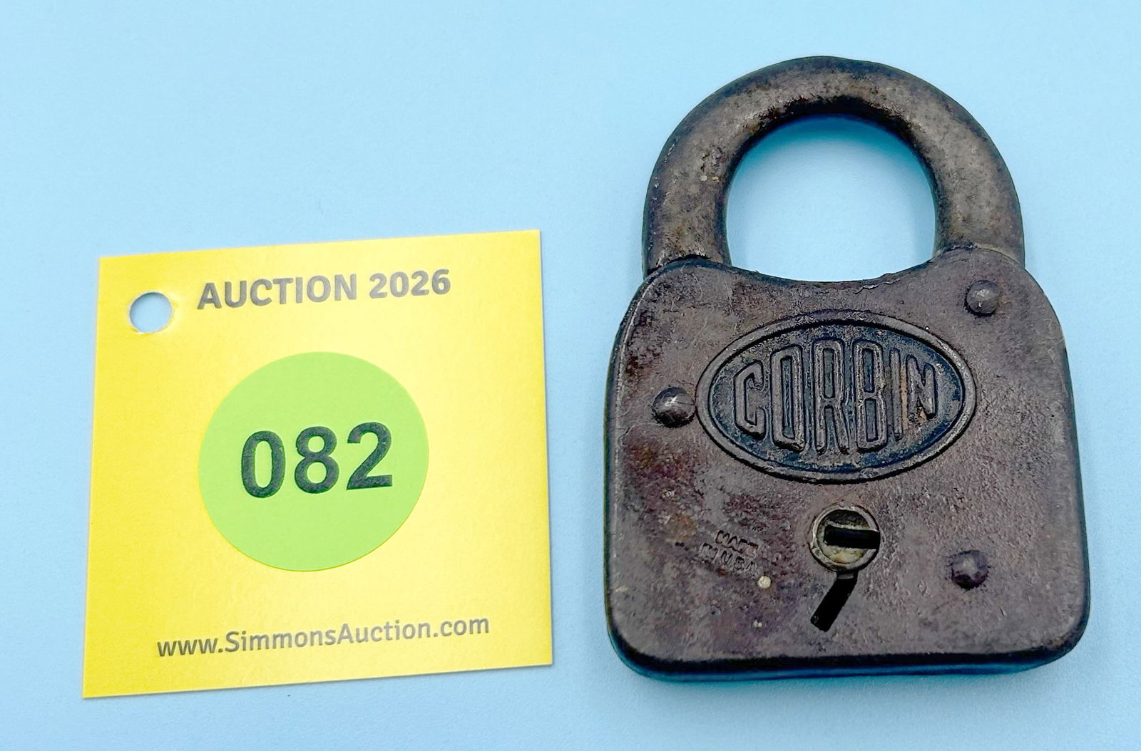 CORBIN ALL STEEL LOCK (NO KEY) (1 of 2)