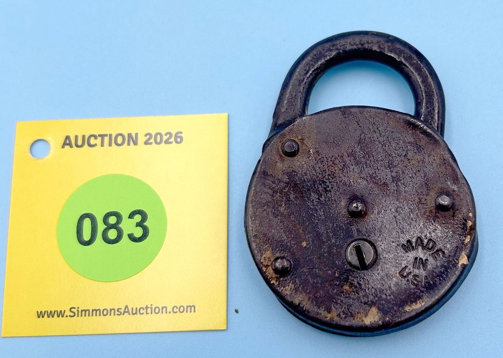 RADIO MADE IN USA ALL STEEL LOCK (NO KEY) - 2