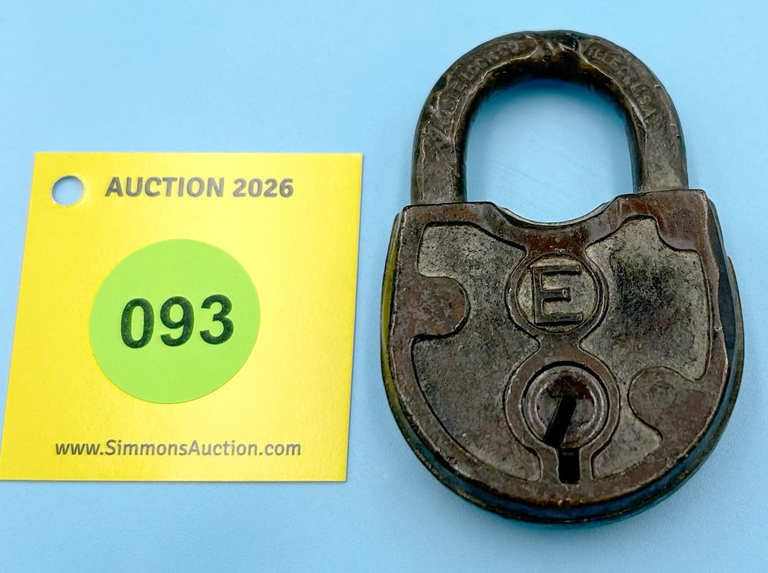 EAGLE ALL BRASS LOCK, (NO KEY) (1 of 2)