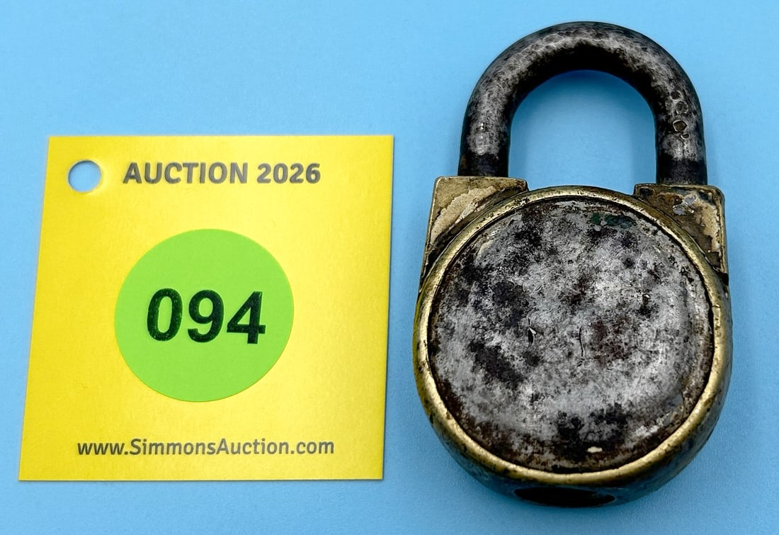 RUST PROOFED BRASS AND STEEL LOCK (NO KEY) - 2