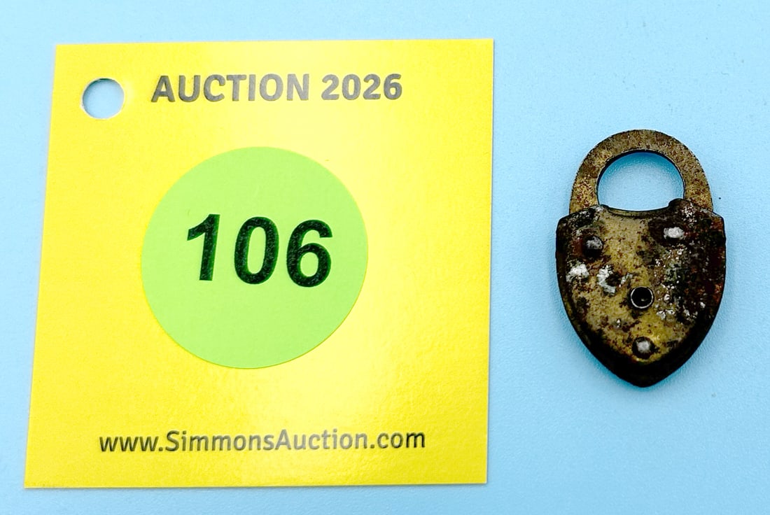 HEART SMALL ALL STEEL LOCK (NO KEY) - 2