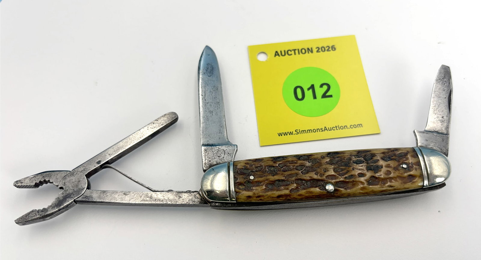 Valley Forge Newark, NJ - Bone handled radio/tool knife, no chips or cracks, has been used & clea... - 2