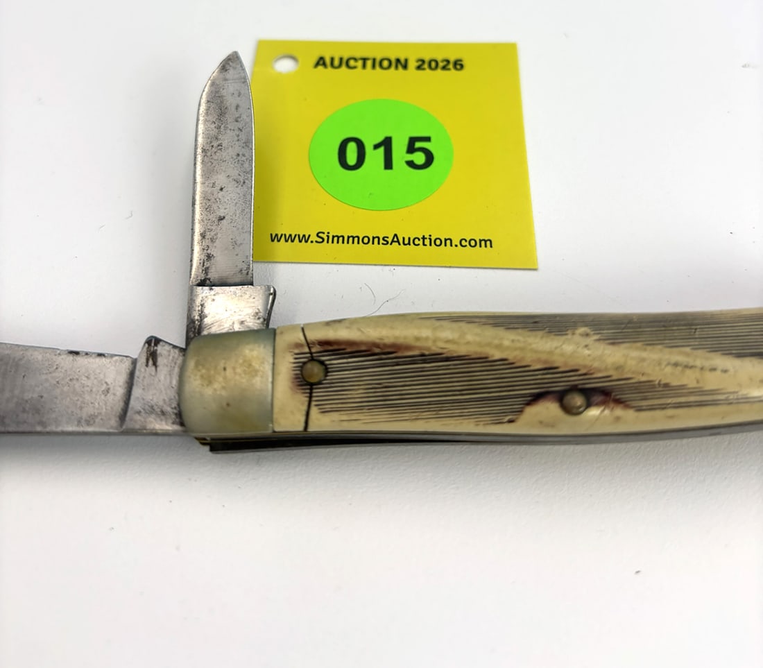 Anvil Brand Providence - Texas Jack w/synthetic handles, front pin crack on both handles, used so... - 3
