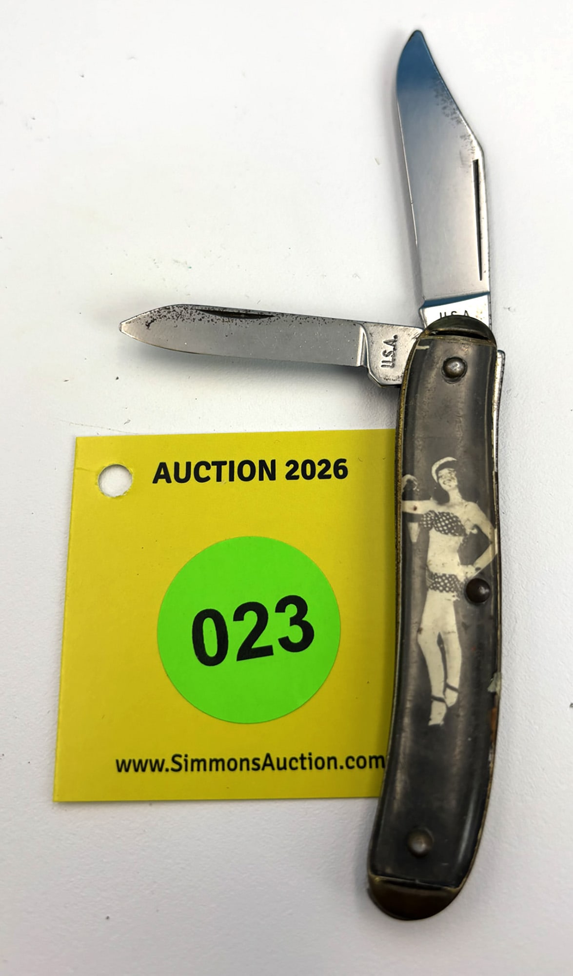 USA - Lady Art Knife, no chips or cracks, some shrinkage, unused w/good snap - 2