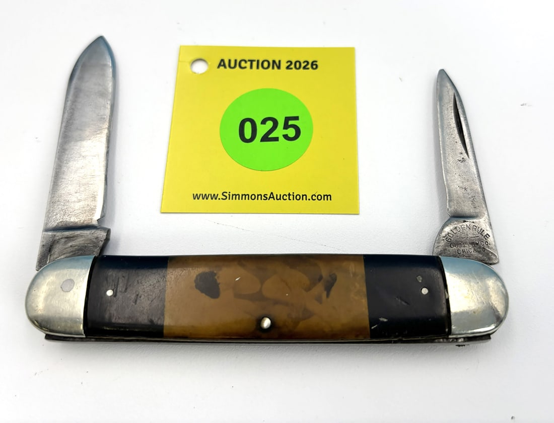 Golden Rule Chicago - Lady Art Knife, Large equal end, has been used, lazy snap (1 of 5)