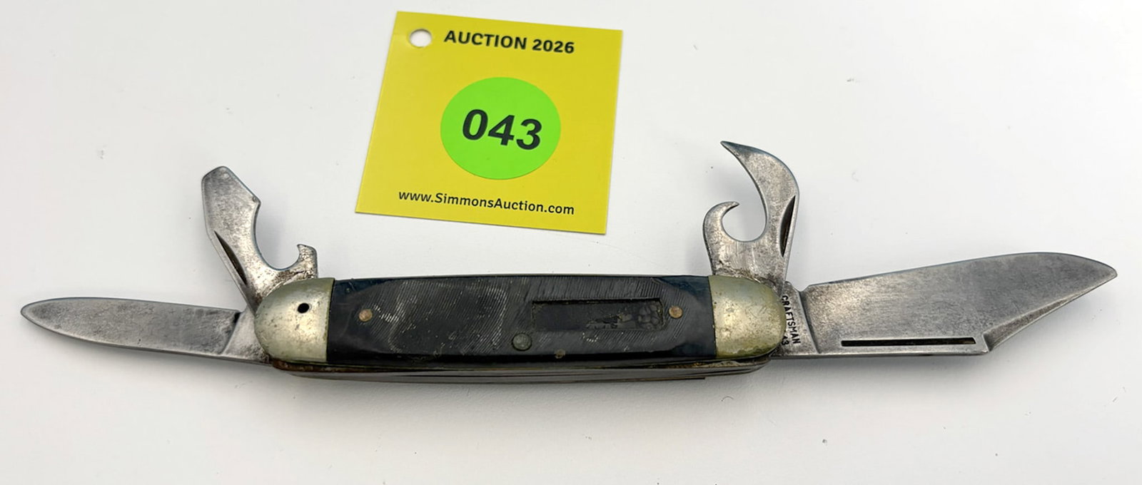 Craftsman - Synthetic Handled Scout, has been used & sharpened, shield & bail are missing, slow s... (1 of 3)