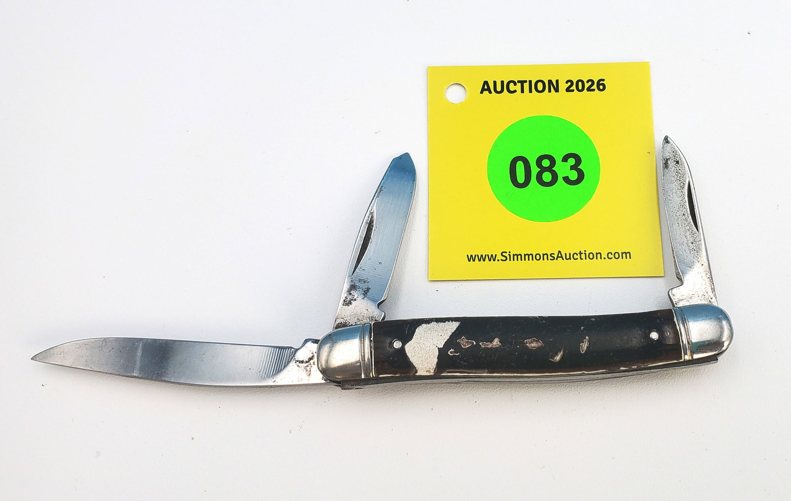 Diamond Edge Imperial - synthetic handle stockman, has etch, light use, good snap, hndl shrinkage: Diamond Edge Imperial - synthetic handle stockman, has etch, light use, good snap, hndl shrinkage