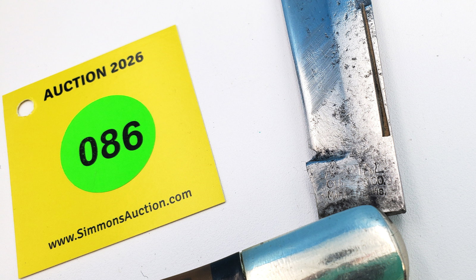 Aerial Cutlery Co. - Nude Woman Figural Handles, Lg. Coke Bottle Lock back, no snap, has cracks, ... - 2