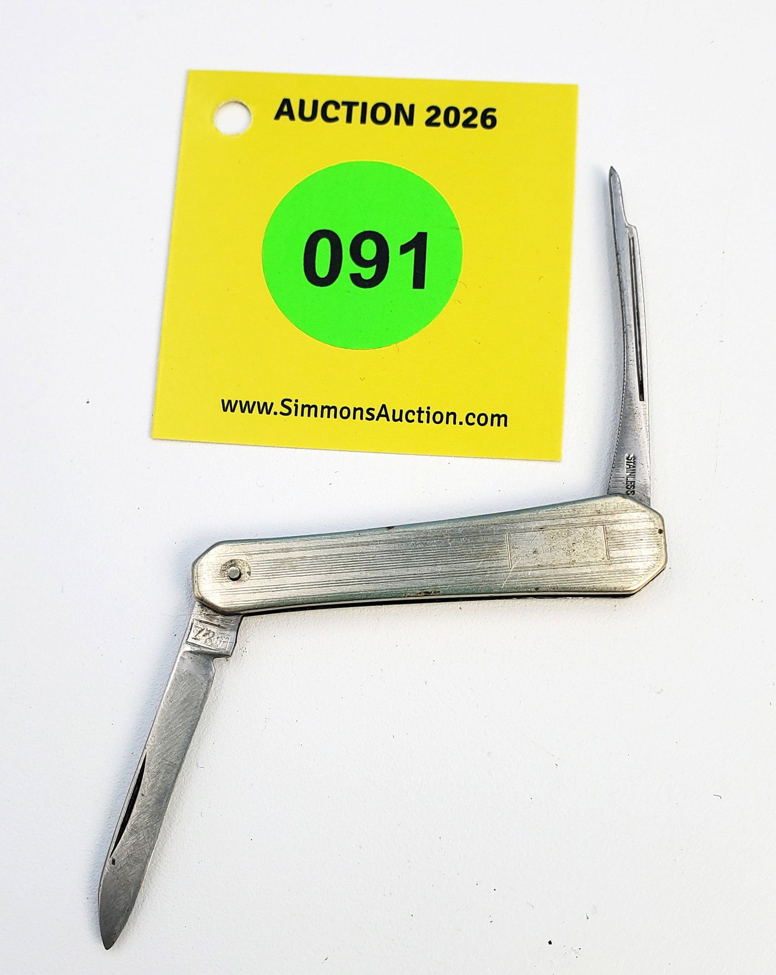 A&Z - Metal handle, manicure knife, has been used & sharpened, good snap (1 of 2)