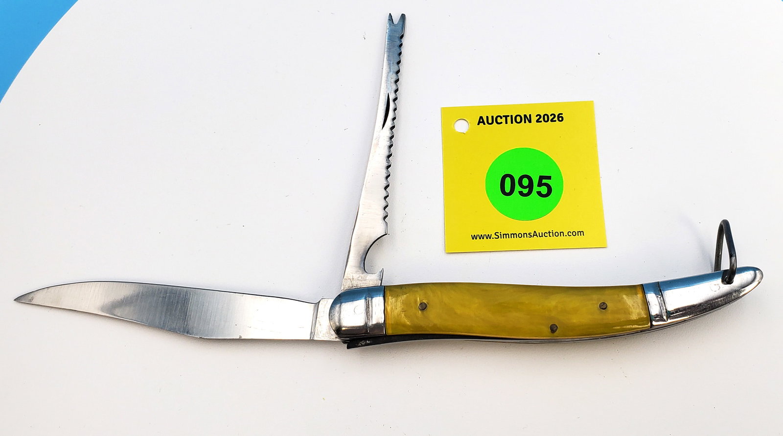 Pakistan Stainless - Synthetic Fish Knife, unused, good snap (1 of 3)