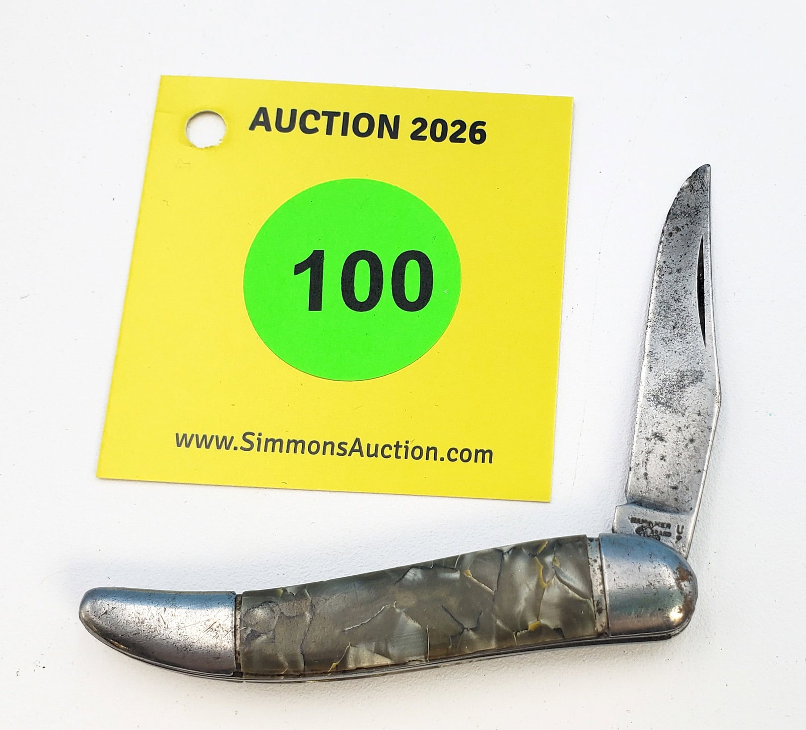 Imperial Hammer Brand - Celluloid small toothpick, no snap, has been used & sharpened (1 of 3)