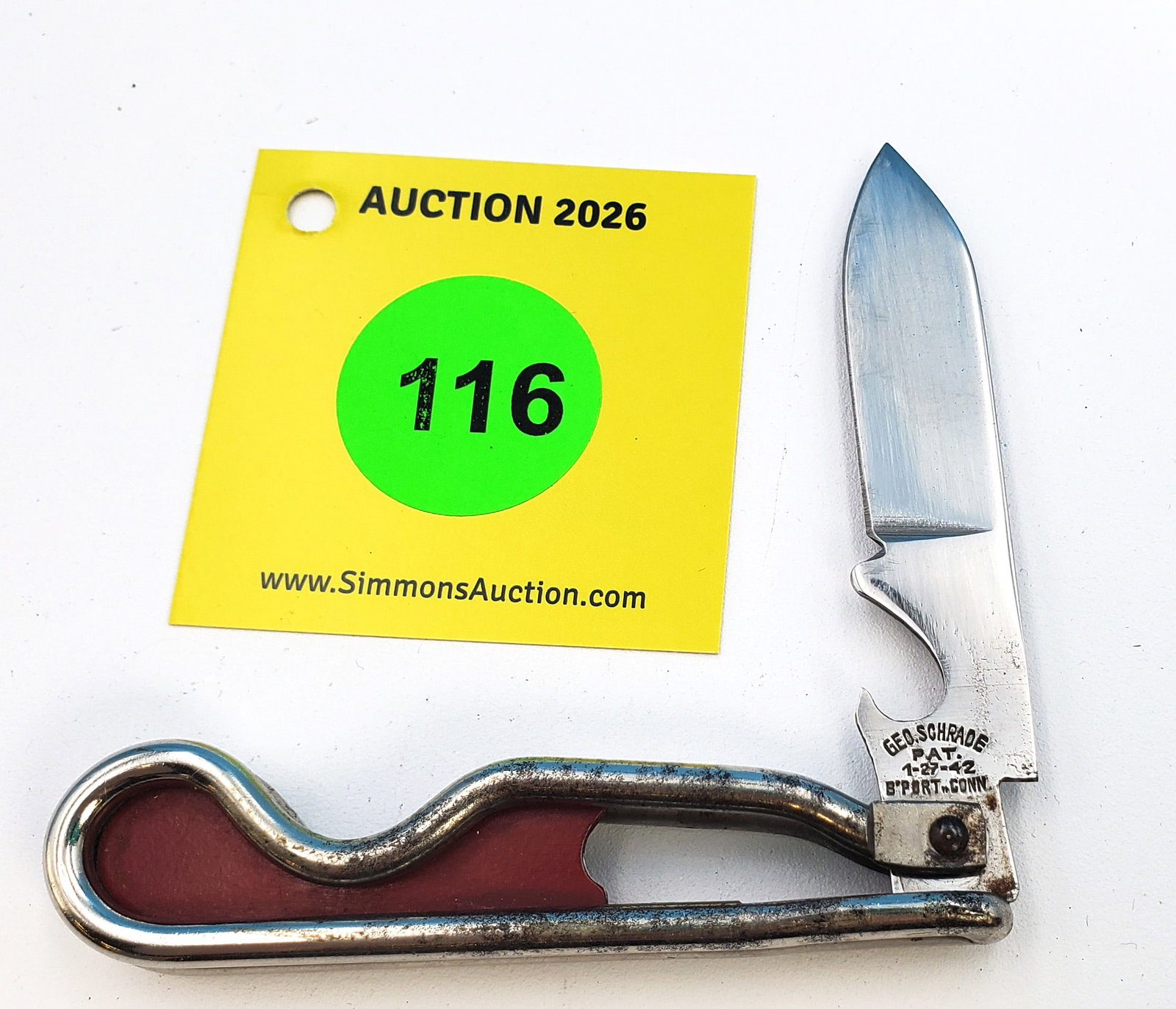 Geo Schrade - wire framed jack, unused and unsharpened (1 of 3)