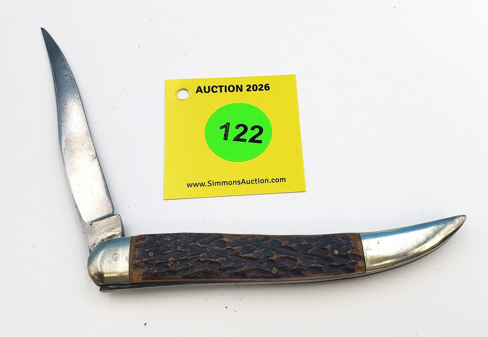 AW Wadsworth Germany- bone handle large toothpick, light use and sharpening, early bone w/no crac... - 3