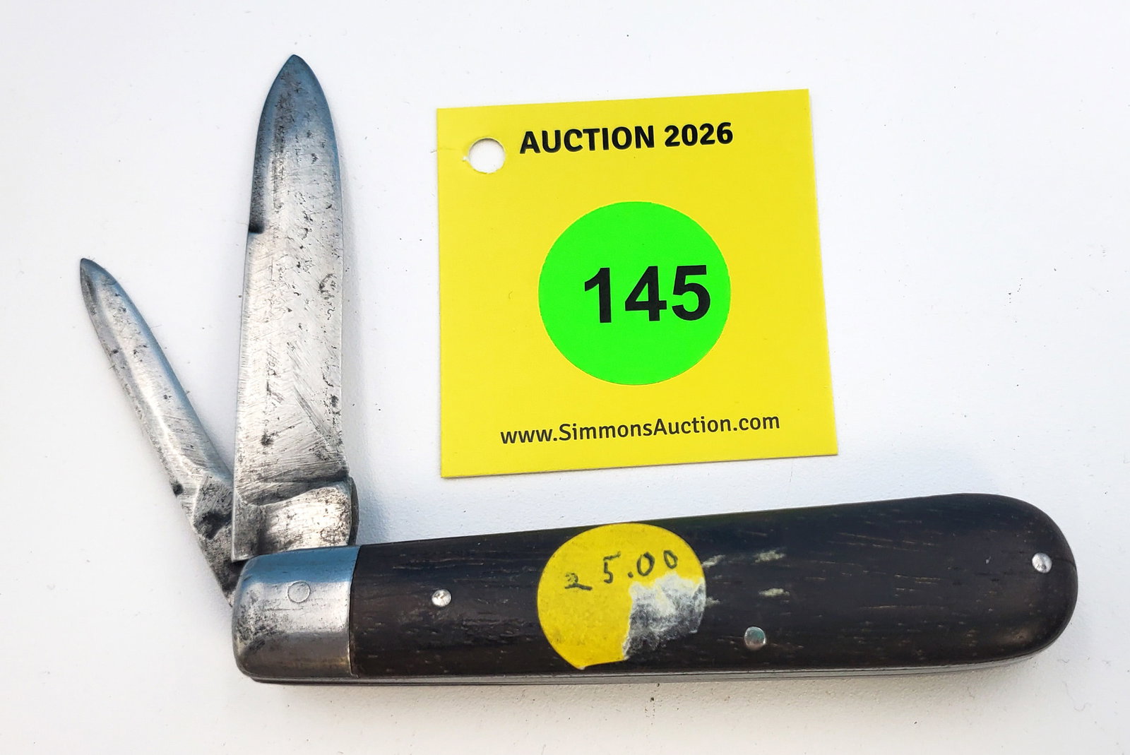 Maher & Grosh - Ebony bare head jack, heavy use and sharpening, no cracks, weak snap on secondary (1 of 3)