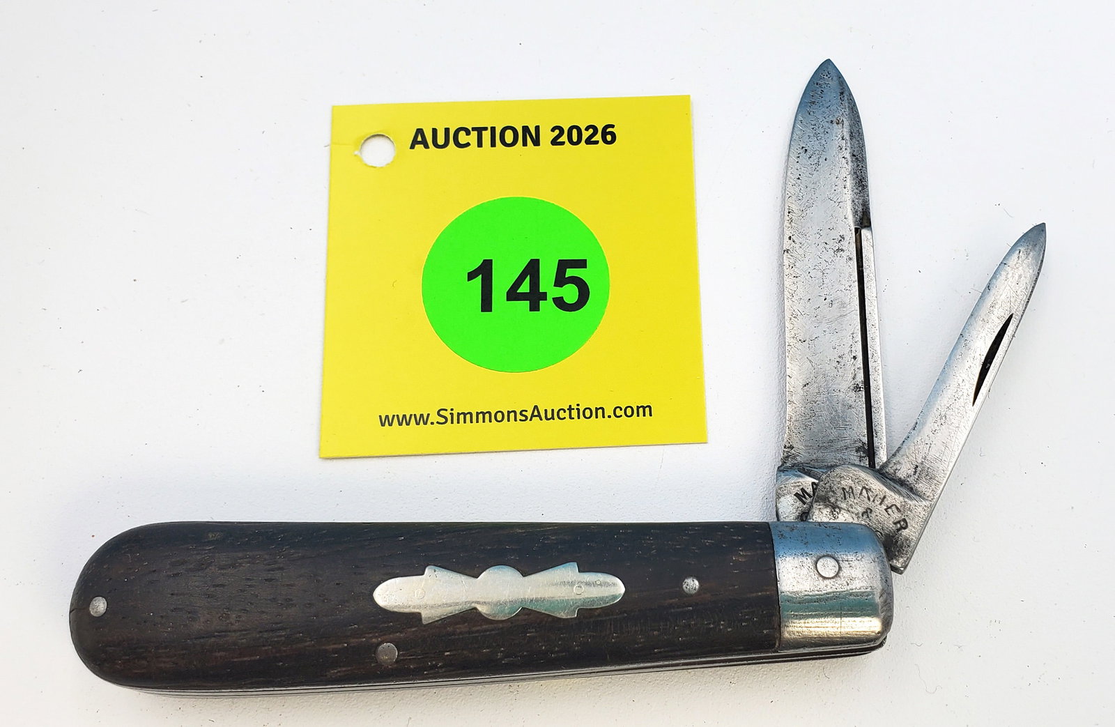 Maher & Grosh - Ebony bare head jack, heavy use and sharpening, no cracks, weak snap on secondary - 2