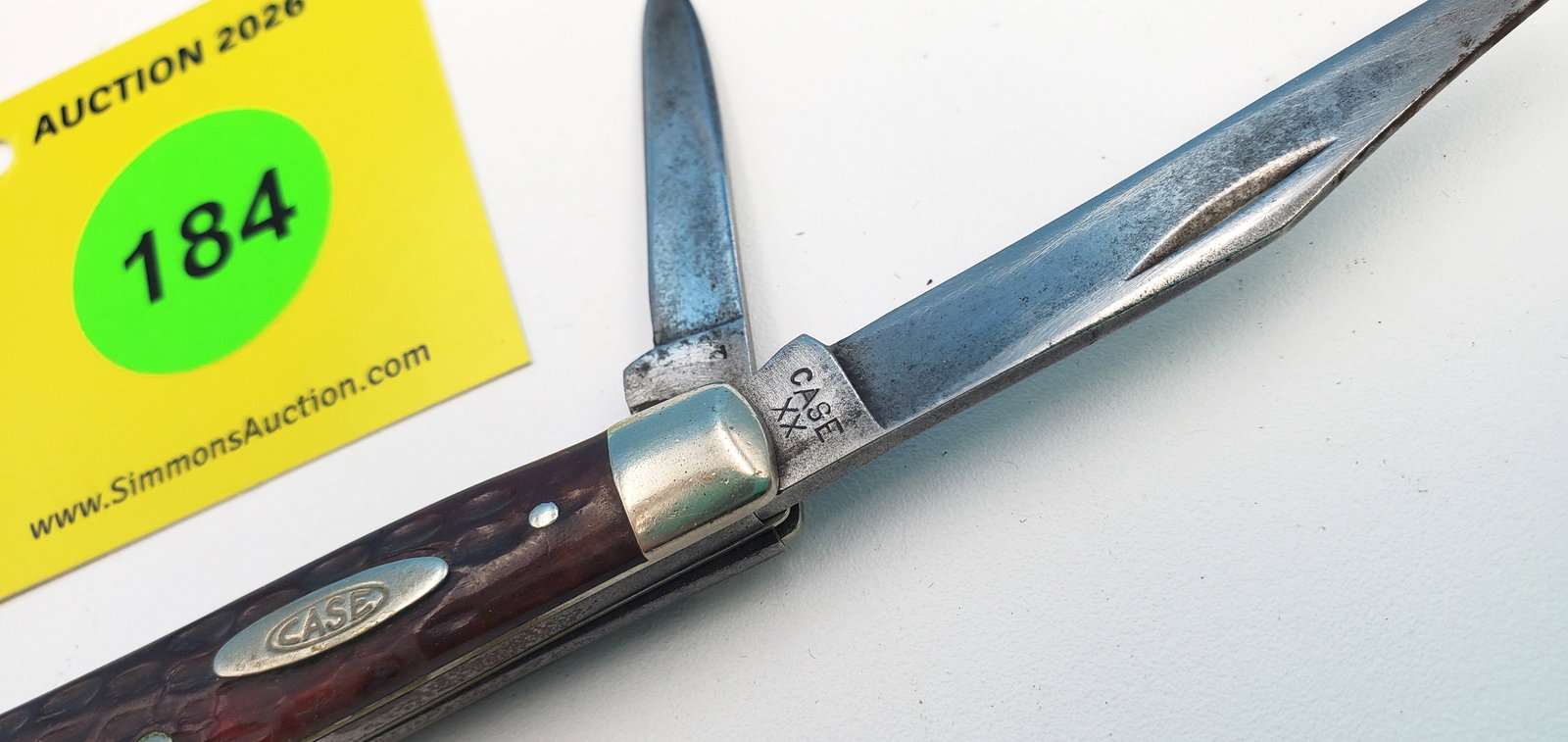 1940-64 Case XX-6244 Red Bone Jack, no chips or cracks, used and sharpened, good snap - 2