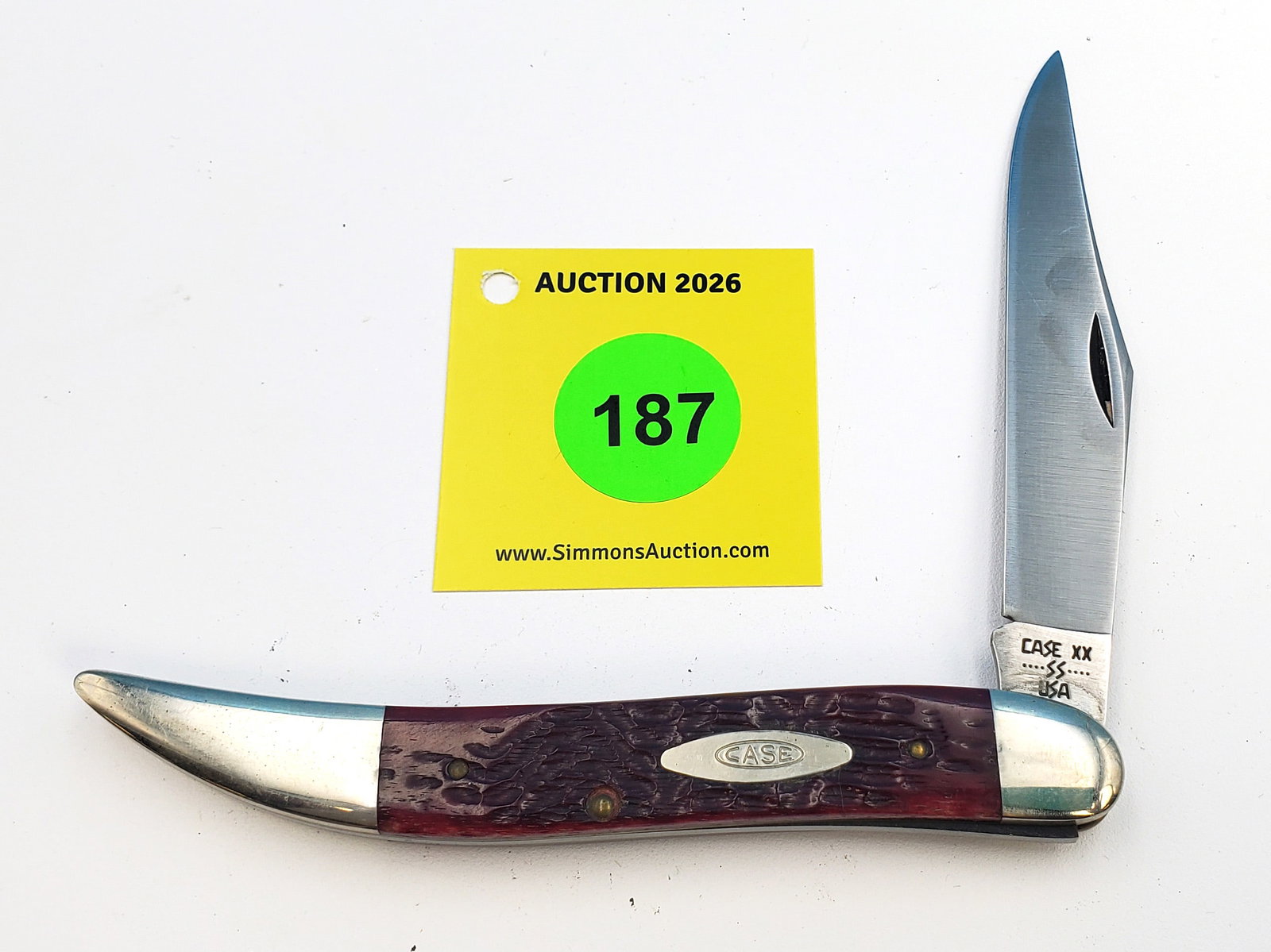 1982 Case - Red Bone Large Toothpick, unused and unsharpened, no cracks, good snap, SCARCE (1 of 4)