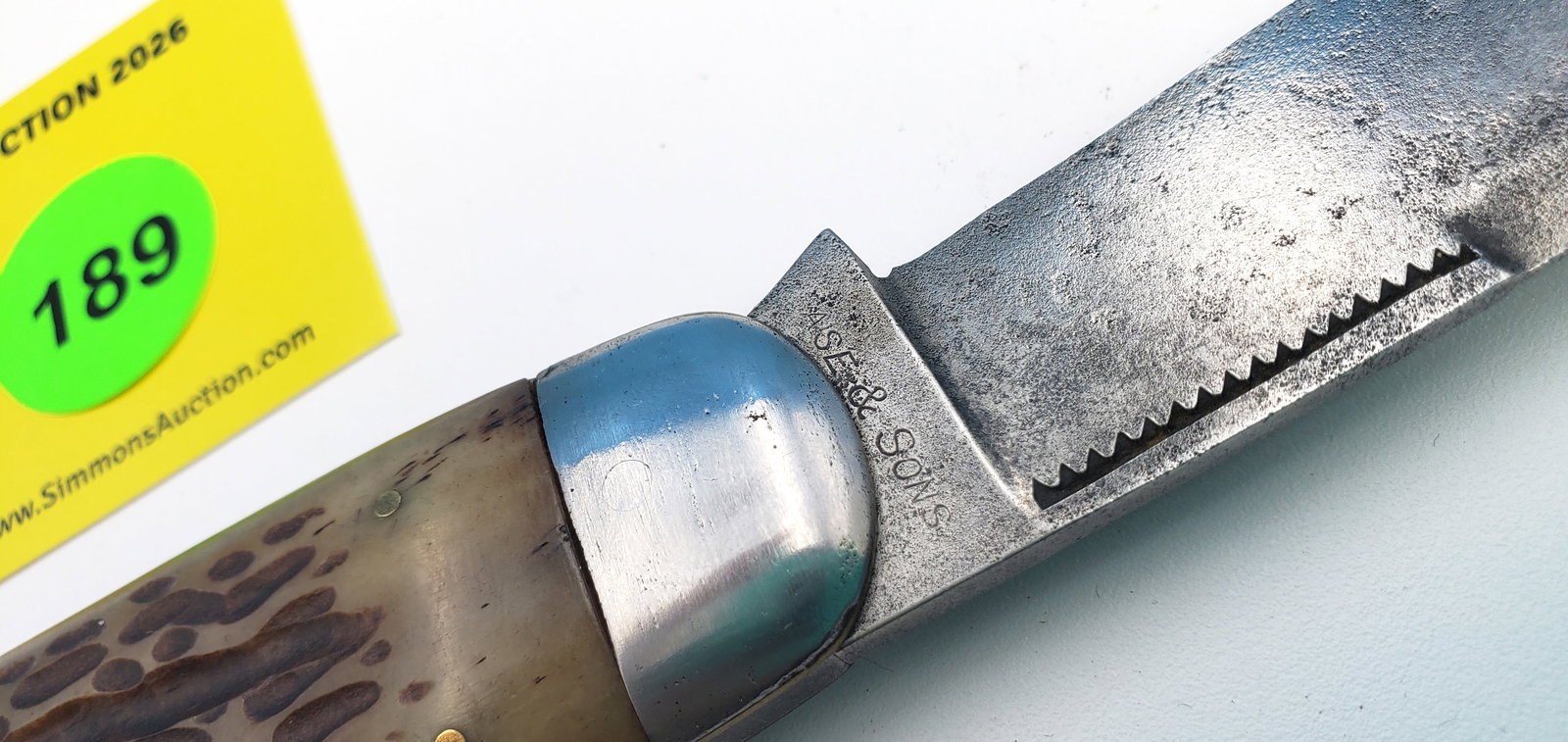 Case & Sons Bradford - 6250 elephant toe has been rehandled, full blades w/pitting, double pull, no - 2