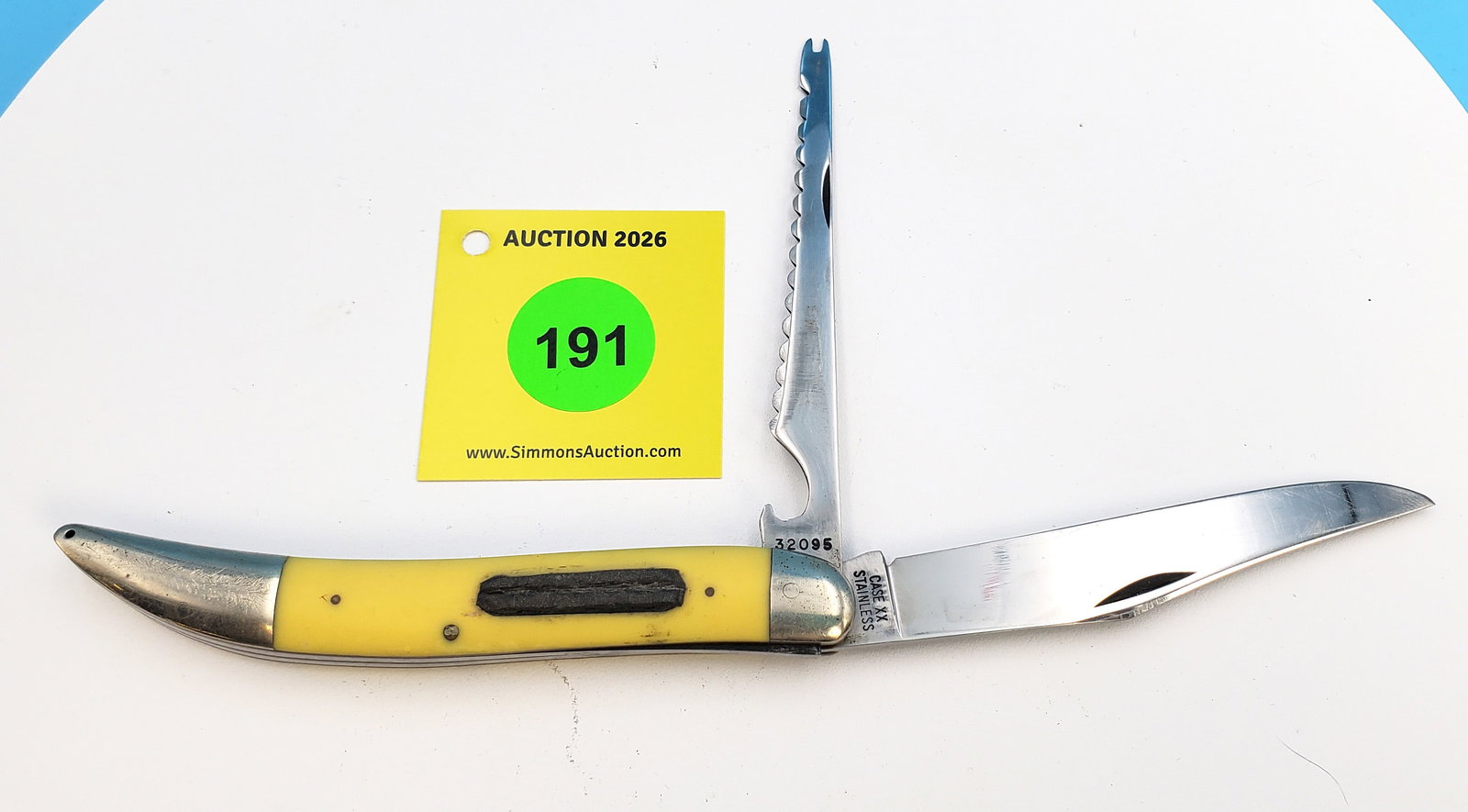 1973 Case - 32095 synthetic fish knife, light use, good snap, has 1 pin crack: 1973 Case - 32095 synthetic fish knife, light use, good snap, has 1 pin crack 