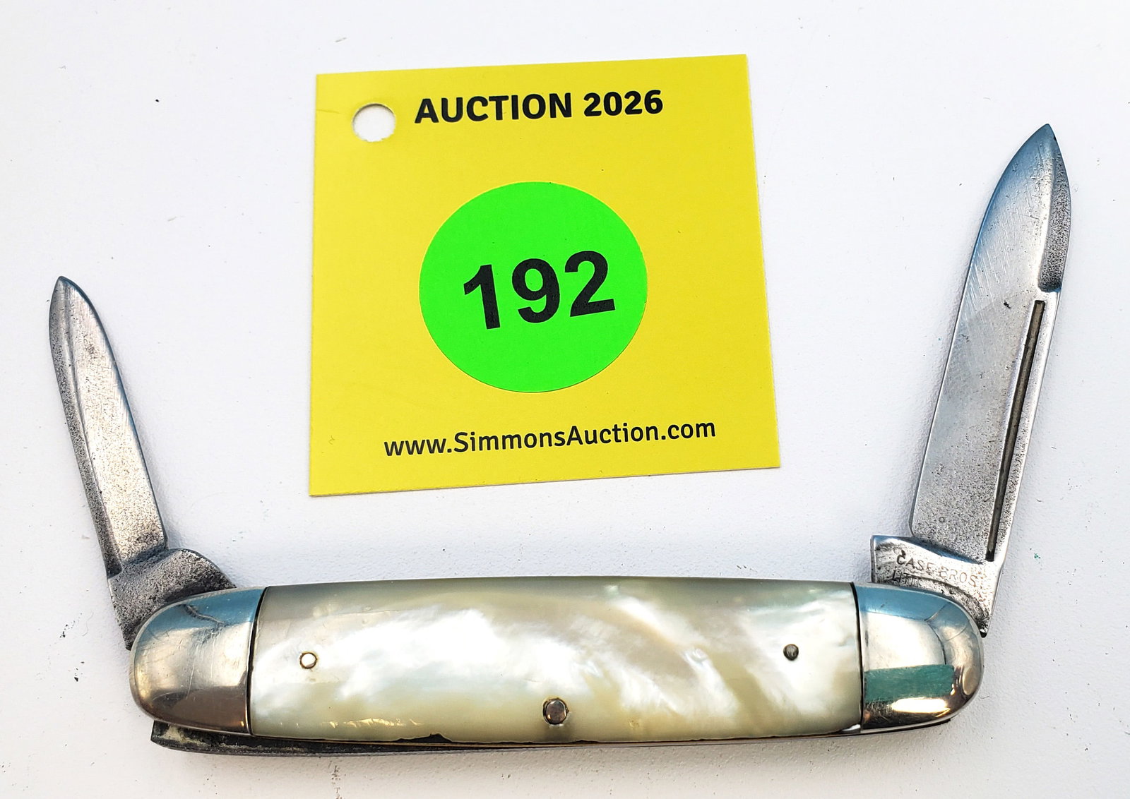 Case Bros. - pearl handle equal end jack, no cracks, some chipping on the edges, full blades, goo... - 2