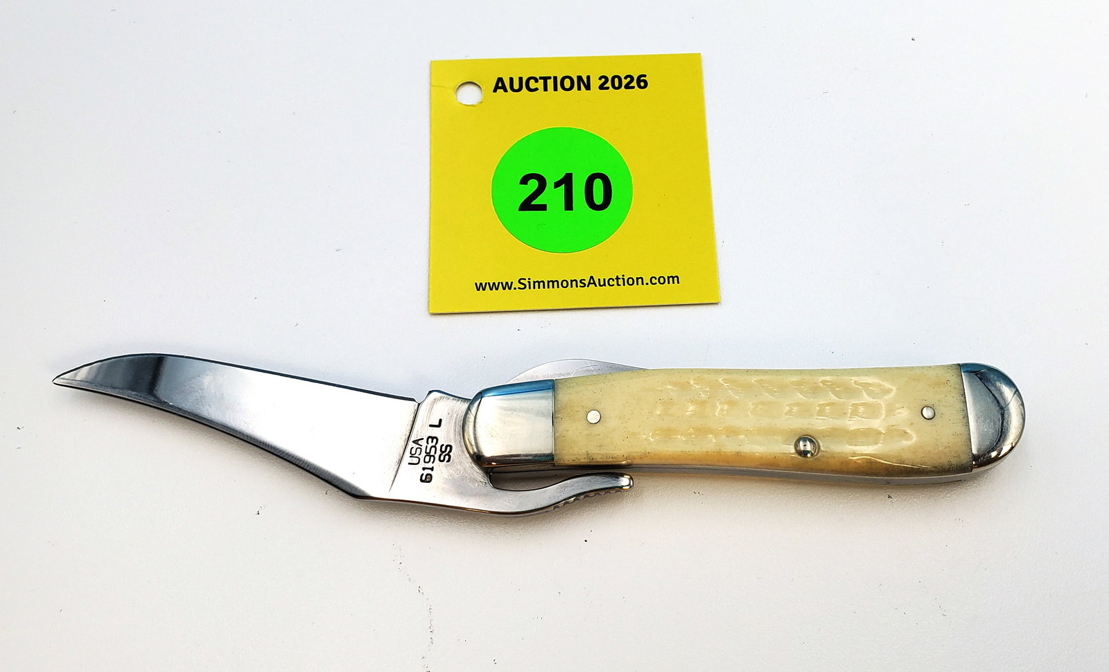 2001 Case - Russlock with jigged natural bone, unused in original box (1 of 3)